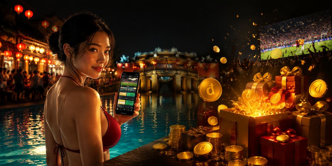 Không khí chợ đêm Hội An với người dùng xem app giải trí trực tuyến